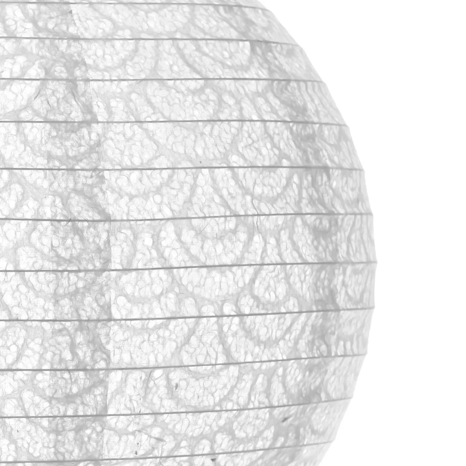 Abat-jour boule papier DENTELLE coloris blanc 30 x 35 cm - 4MURS