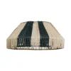 Abat-jour CHIBA coloris noir et beige 21 x 45 cm - 4MURS