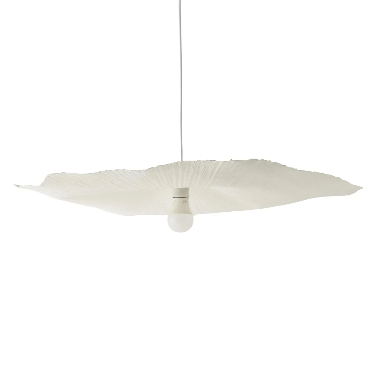 Abat-jour LOUISE coloris blanc 7 x 78 cm diamètre 78 cm - 4MURS
