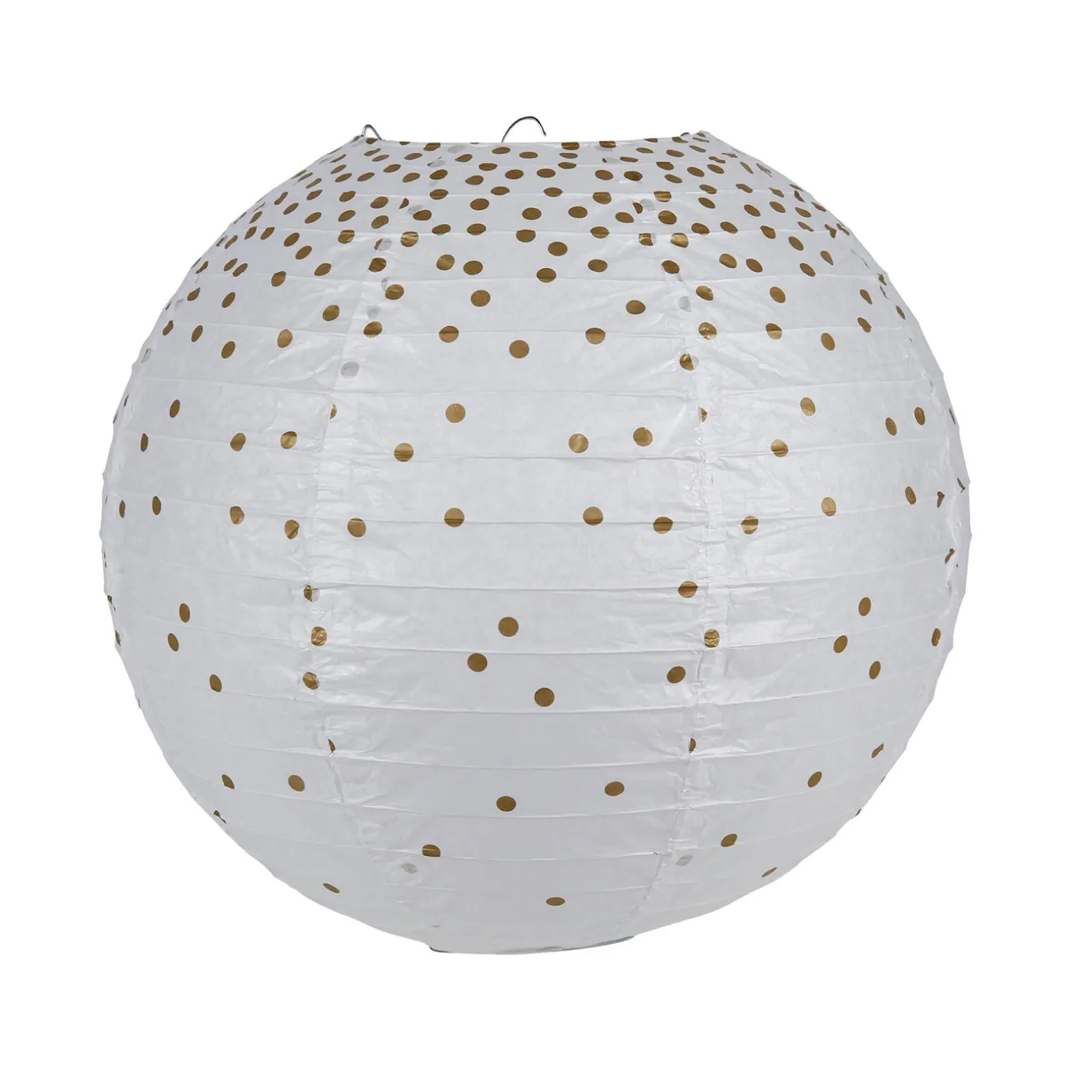 Abat-jour POIS DORÉS coloris blanc 21 x 35 cm - 4MURS