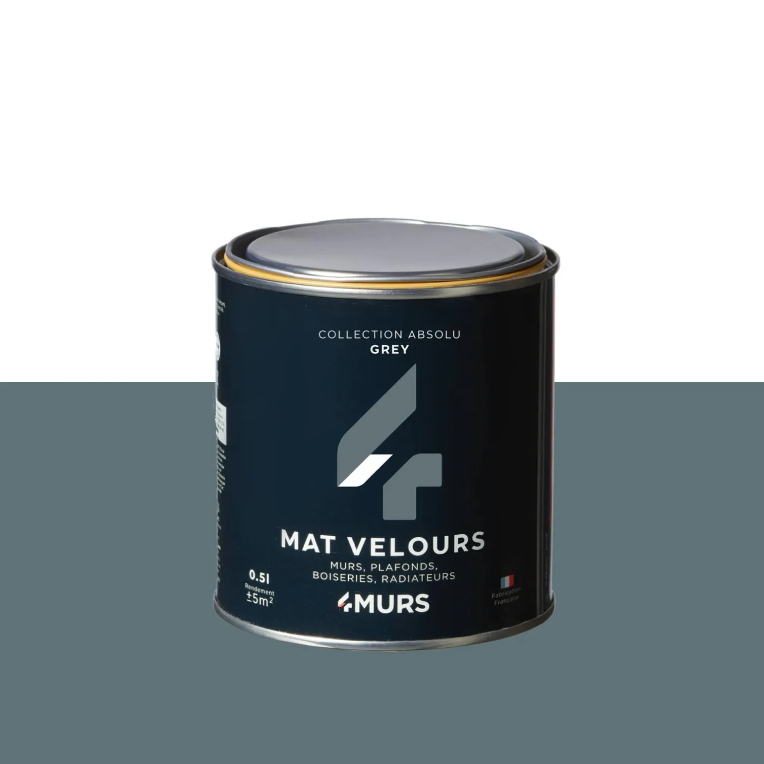 Absolu Peinture Finition Peinture grey Mat 0,5 L - 4MURS