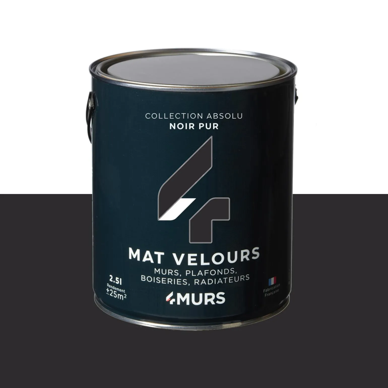 Absolu Peinture Multi-supports Peinture noir 2,5 L - 4MURS