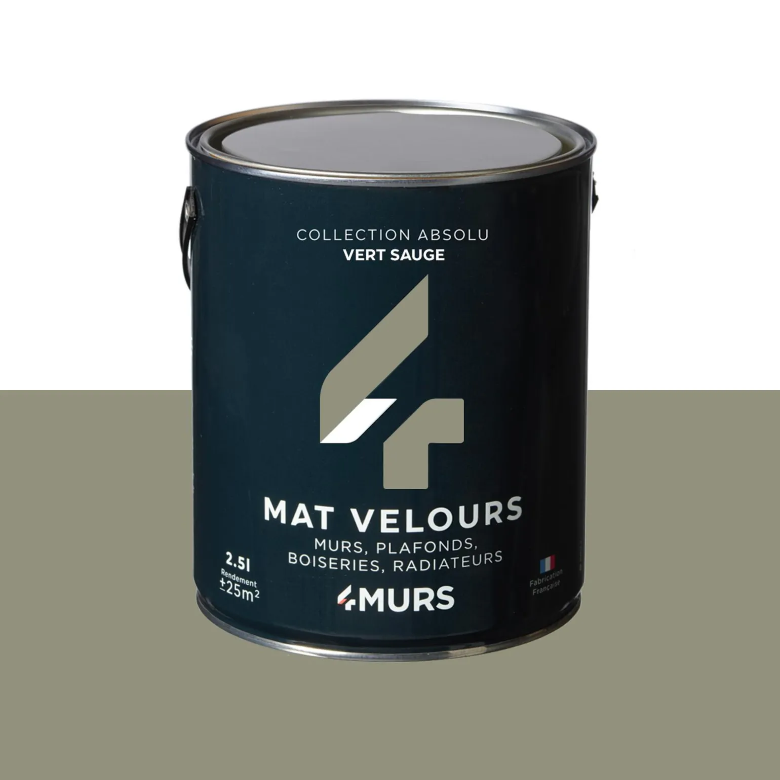Absolu Peinture Peinture vert sauge Mat 2,5 L - 4MURS