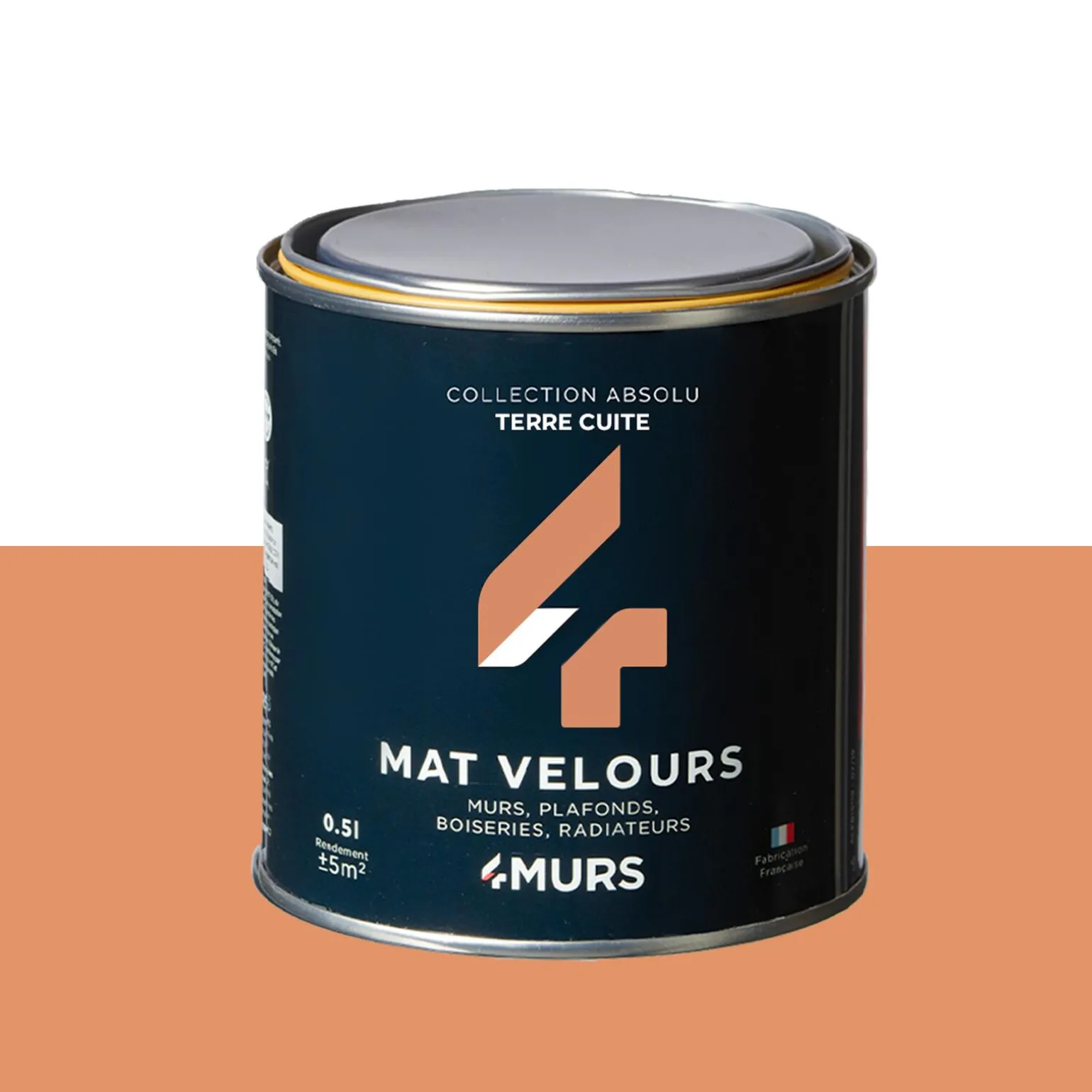 Absolu Peinture Peinture terre cuite Mat 0,5 L - 4MURS