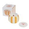 Amadeus Cades Bougie MERCI coloris jaune/blanc - 4MURS