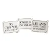 Amadeus Cades Plaque métal FAMILY TIME coloris blanc - 4MURS
