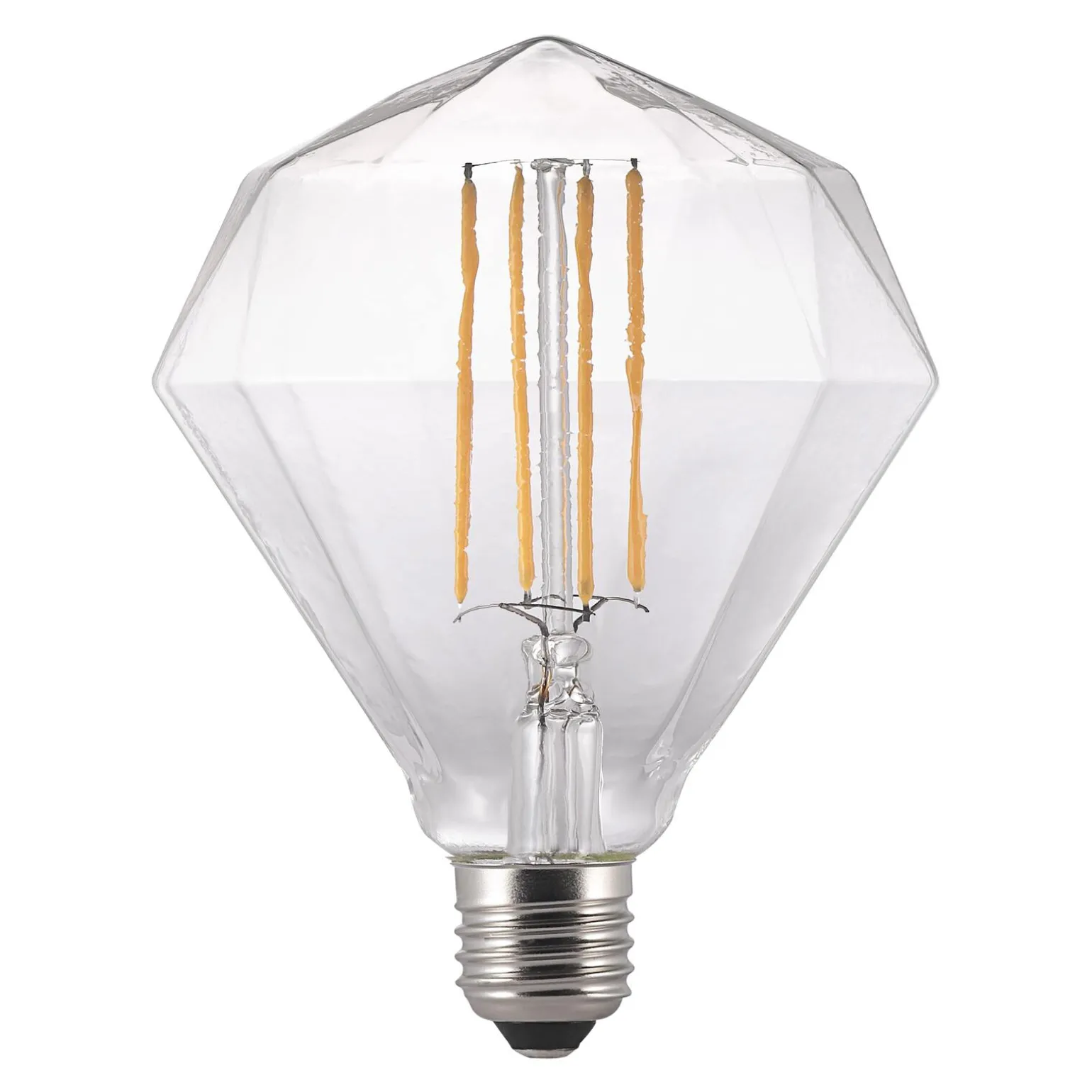 Ampoule LED E27 14W AVRA DIAMOND coloris jaune 17,7 x 12 cm - 4MURS