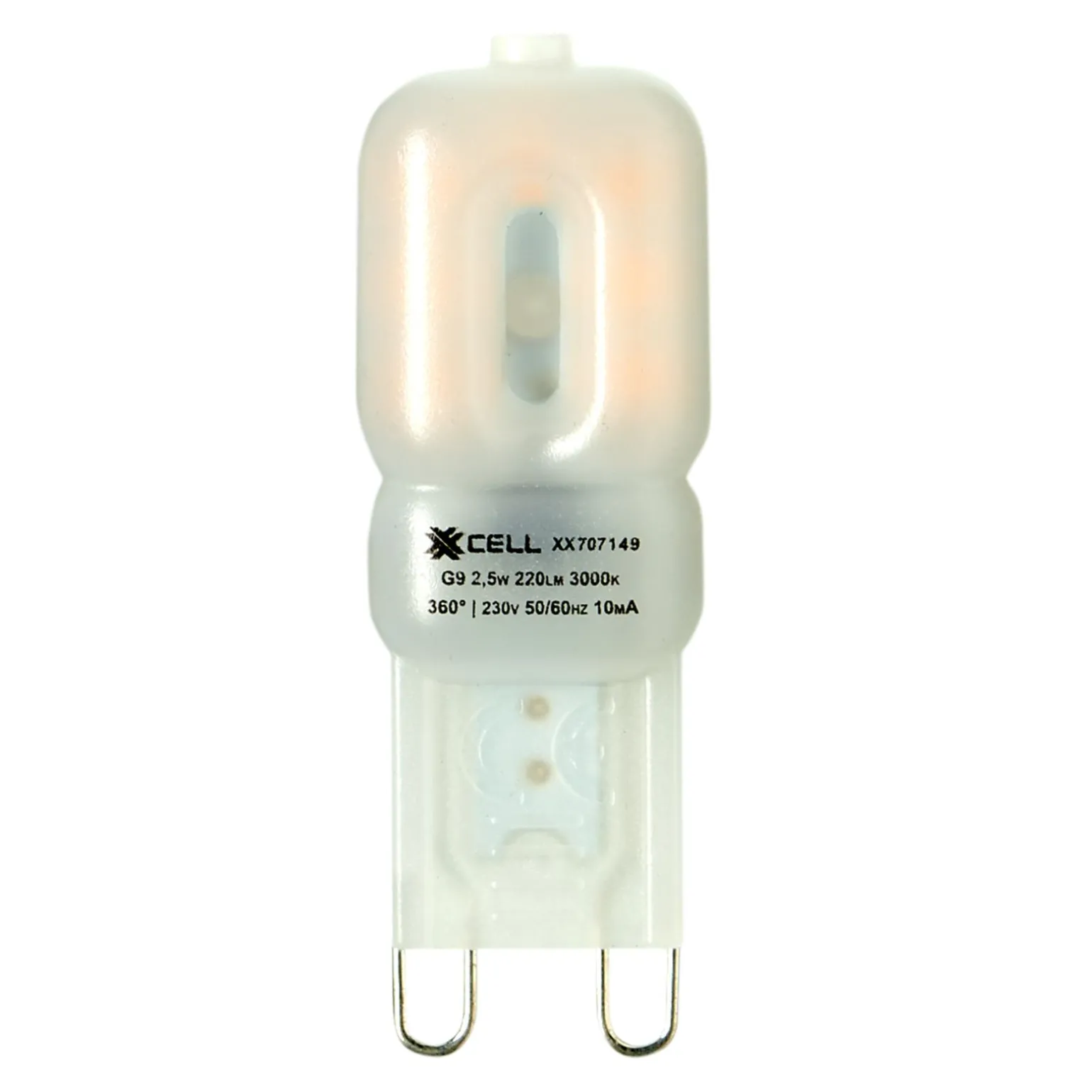 Ampoule LED G9 25W E27 lumière chaude jaune 2 x 2 cm - 4MURS