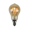 Ampoule LED GLOBE AMBRÉ FILAMENT 25W E14 jaune 9,6 x 4,8 cm - 4MURS