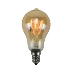 Ampoule LED GLOBE AMBRÉ FILAMENT 25W E14 jaune 9,6 x 4,8 cm - 4MURS