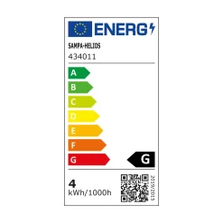 Ampoule LED GLOBE AMBRE FILAMENT 25W E27 jaune 10,5 x 6 cm - 4MURS