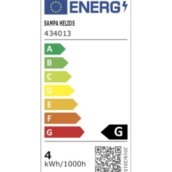 Ampoule LED GLOBE AMBRE FILAMENT 25W E27 95 mm jaune 14 x 9,5 cm
