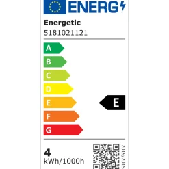 Ampoule LED MILKY 40W E27 lumière chaude jaune 10 x 6 cm - 4MURS