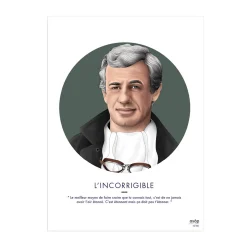Asap Creative Studio Affiche L'INCORRIGIBLE 30 x 40 cm - 4MURS