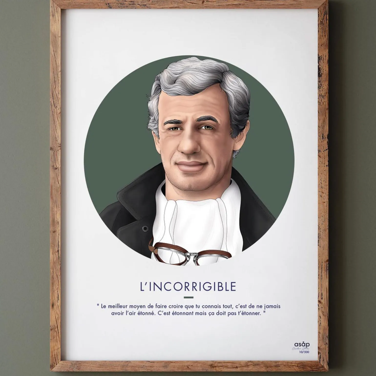 Asap Creative Studio Affiche L'INCORRIGIBLE 30 x 40 cm - 4MURS