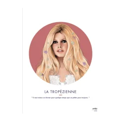 Asap Creative Studio Affiche LA TROPEZIENNE 30 x 40 cm - 4MURS