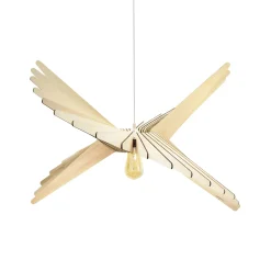 ATELIER LOUPIOTE Suspension ALBATROS bouleau 35 x 65 cm diamètre 65 cm