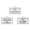 Atmosphera Déco murale métal LIFE coloris blanc - 4MURS