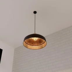 Atmosphera Suspension PRAO coloris noir 26 x 57 cm - 4MURS