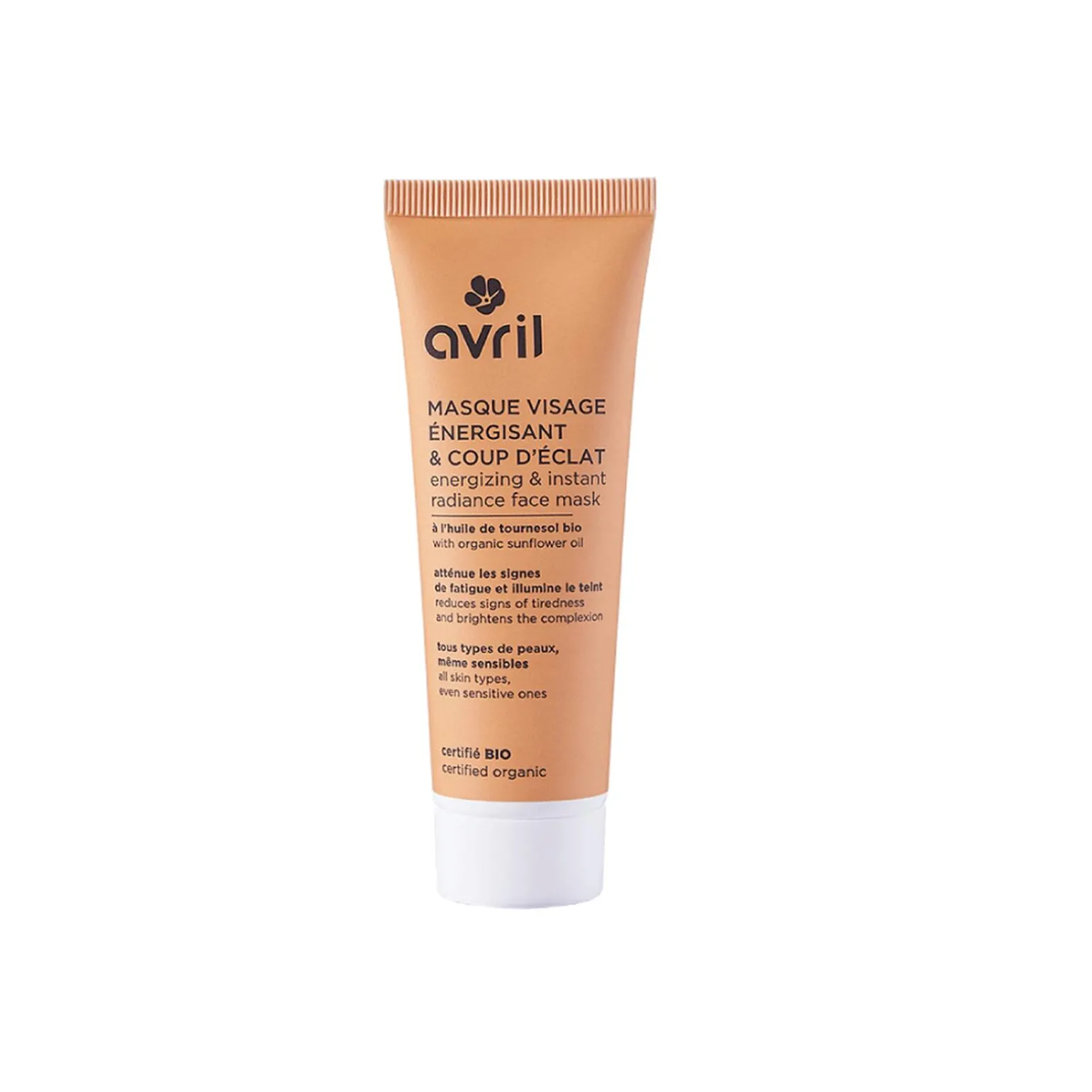 Avril Masque crème VISAGE ÉNERGISANT - 4MURS