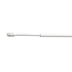 Barre à rideau vitrage VITRAGE PLAT blanc de 40,0 à 60 cm - 4MURS