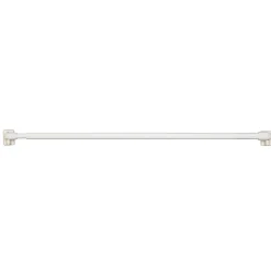 Barre à rideau vitrage VITRAGE PLAT blanc de 40,0 à 60 cm - 4MURS