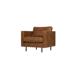 BePure Fauteuil RODEO coloris COPA COGNAC capitonné - 4MURS