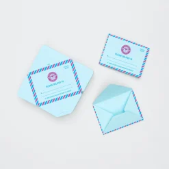 Bloc note MINI-COURRIER coloris bleu - 4MURS