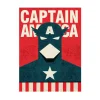 Blue Shaker Affiche CAPTAIN AMERICA 30 x 40 cm - 4MURS