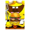 Blue Shaker Affiche SPONGE BOB 30 x 40 cm - 4MURS