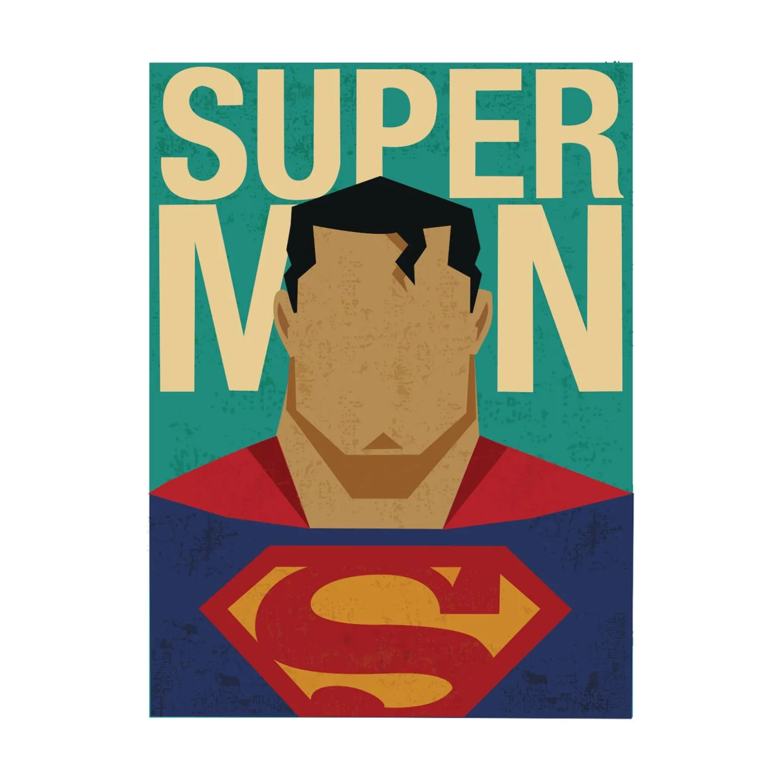 Blue Shaker Affiche SUPER MAN 30 x 40 cm - 4MURS