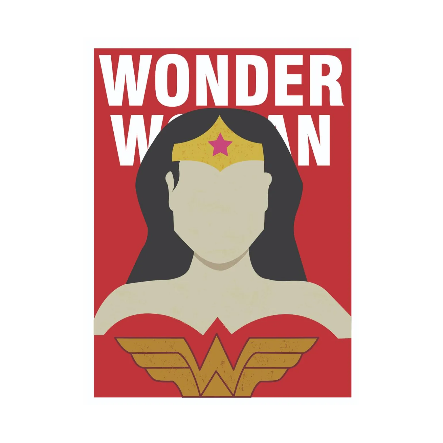 Blue Shaker Affiche WONDER WOMAN 30 x 40 cm - 4MURS