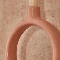 Bougeoir SERRA coloris rose mat - 4MURS