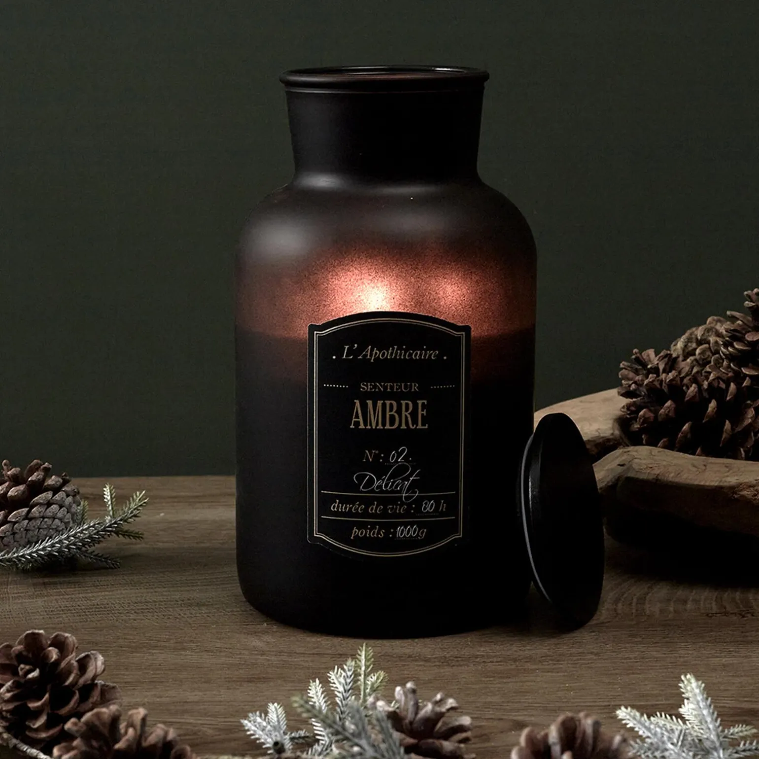Bougie parfumée ALCHIMISTE Ambre - 4MURS