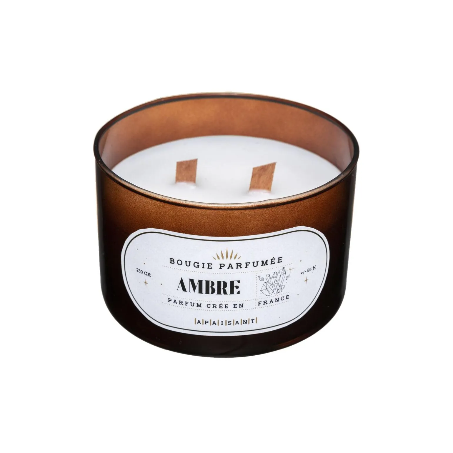 Bougie parfumée SÉLINI AMBRE diamètre 12 cm - 4MURS