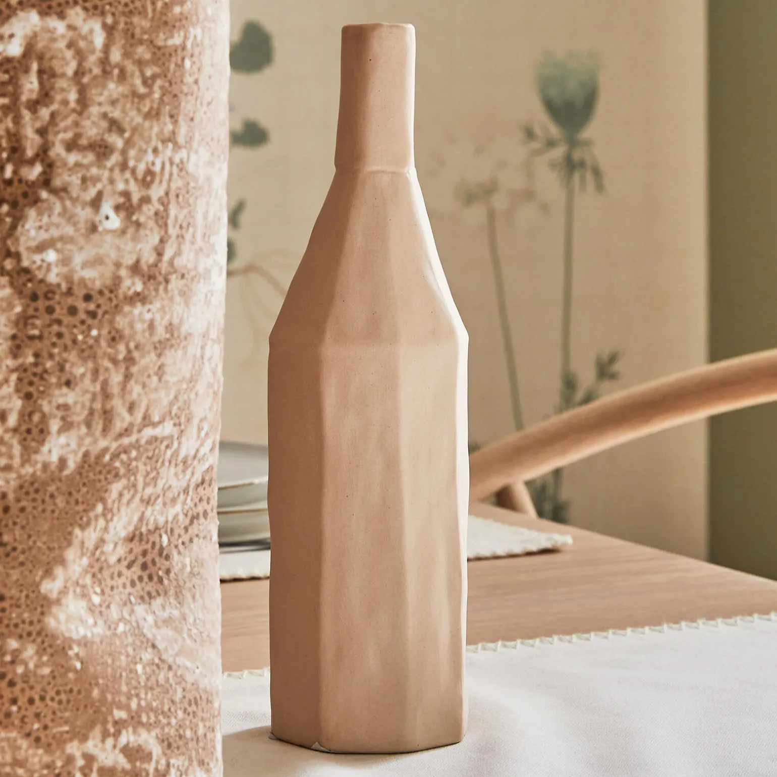 Bouteille décorative FLOKI coloris beige - 4MURS