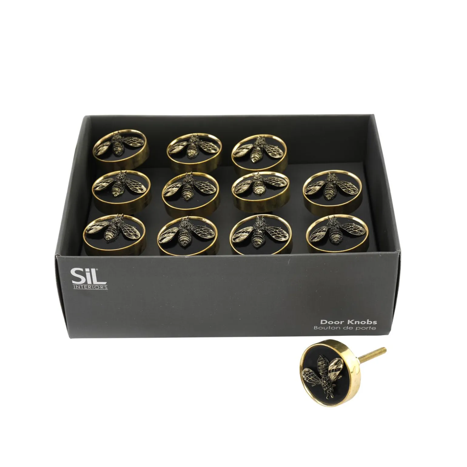 Bouton de meuble BLACK BEES coloris noir - 4MURS