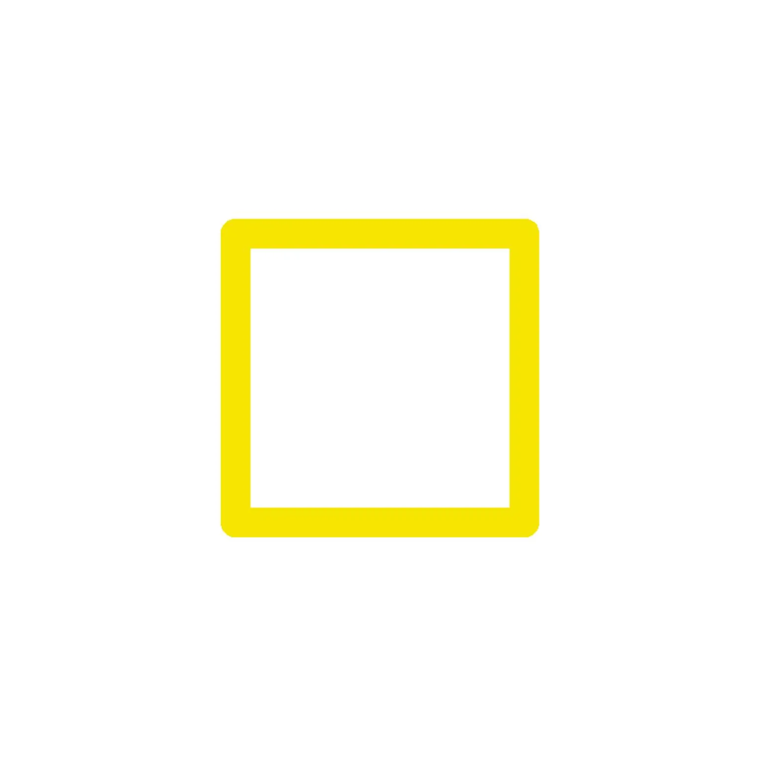 Cadre photo SLIMPYX 10 x 10 cm jaune poussin - 4MURS