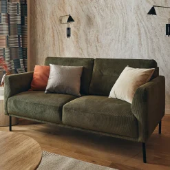 Canapé GRAHAM coloris vert olive 3 places - 4MURS