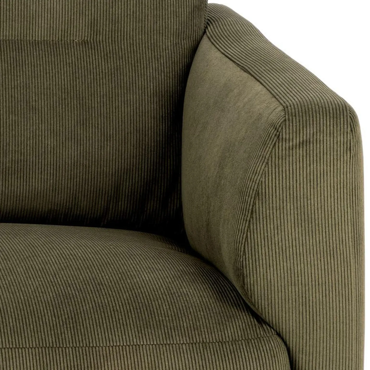 Canapé GRAHAM coloris vert olive 3 places - 4MURS