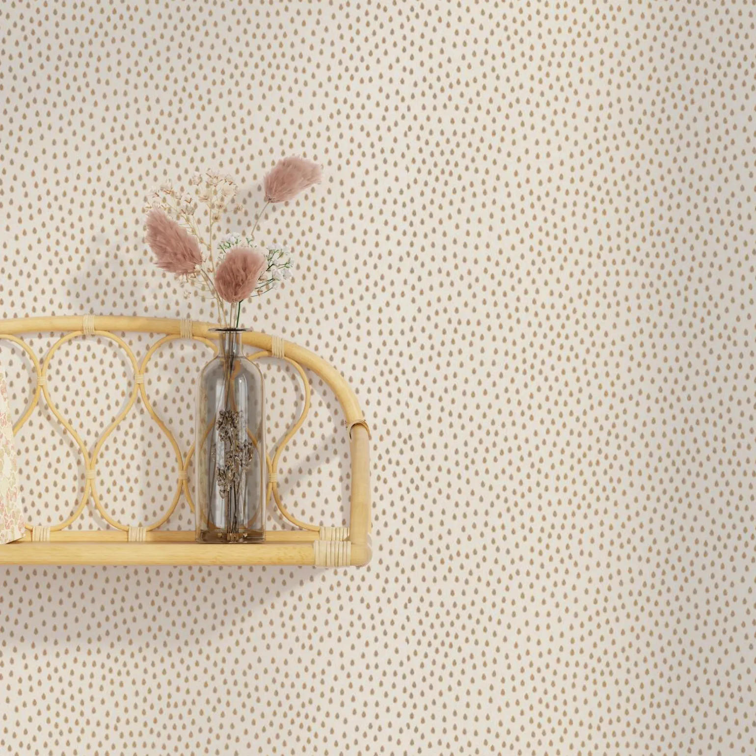 Caselio Papier peint intissé ONDÉE coloris doré - 4MURS
