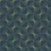 Caselio Papier peint intissé DELORES bleu paon et doré - 4MURS