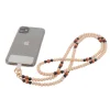 CASYX Cordon de téléphone UNIVERSEL PERLES IMPERIALES beige - 4MURS