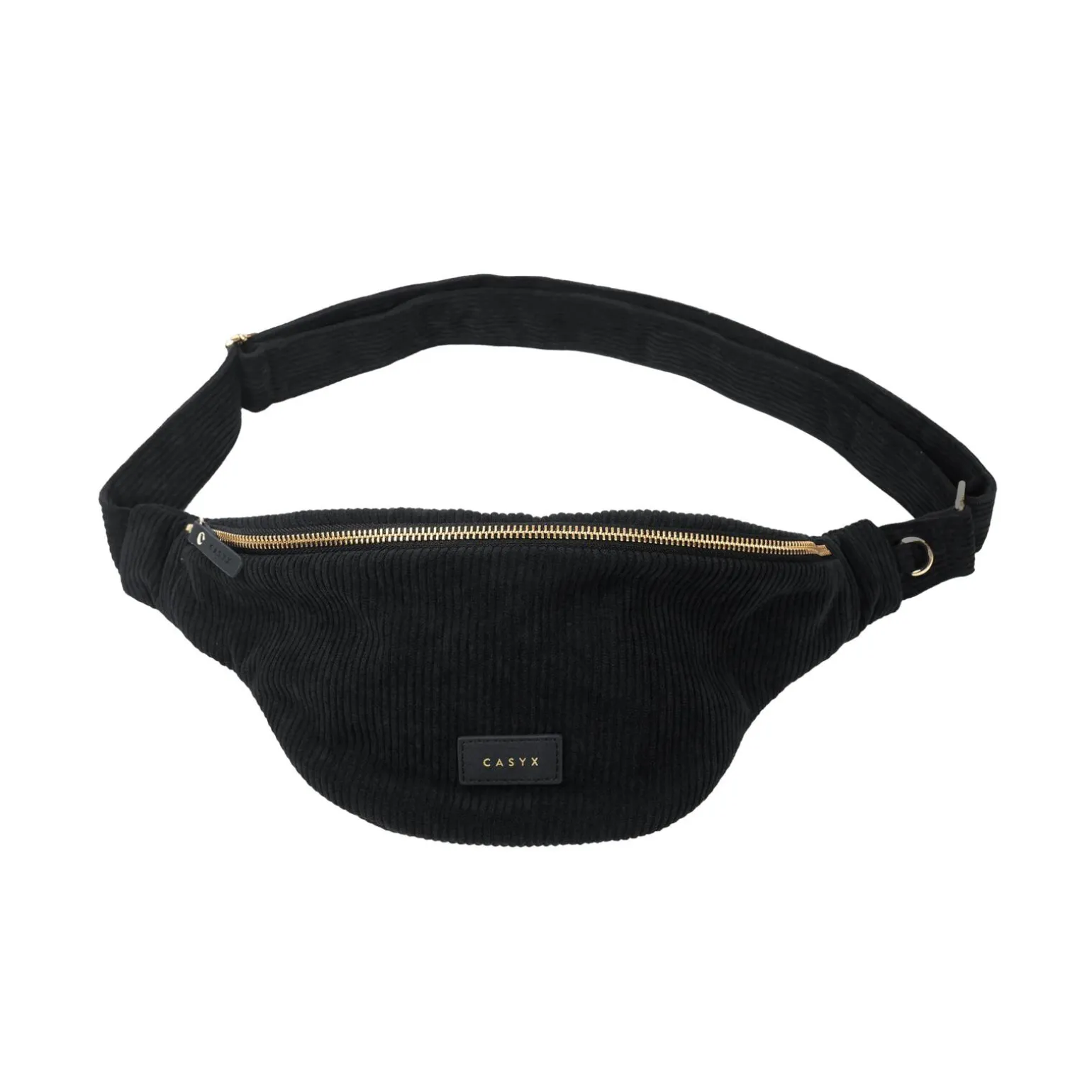 CASYX Sac banane VELOURS coloris noir - 4MURS