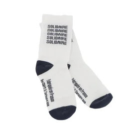 Chaussettes SOLIDAIRES 35/42 coloris bleu - 4MURS