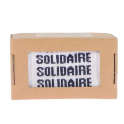 Chaussettes SOLIDAIRES 35/42 coloris bleu - 4MURS