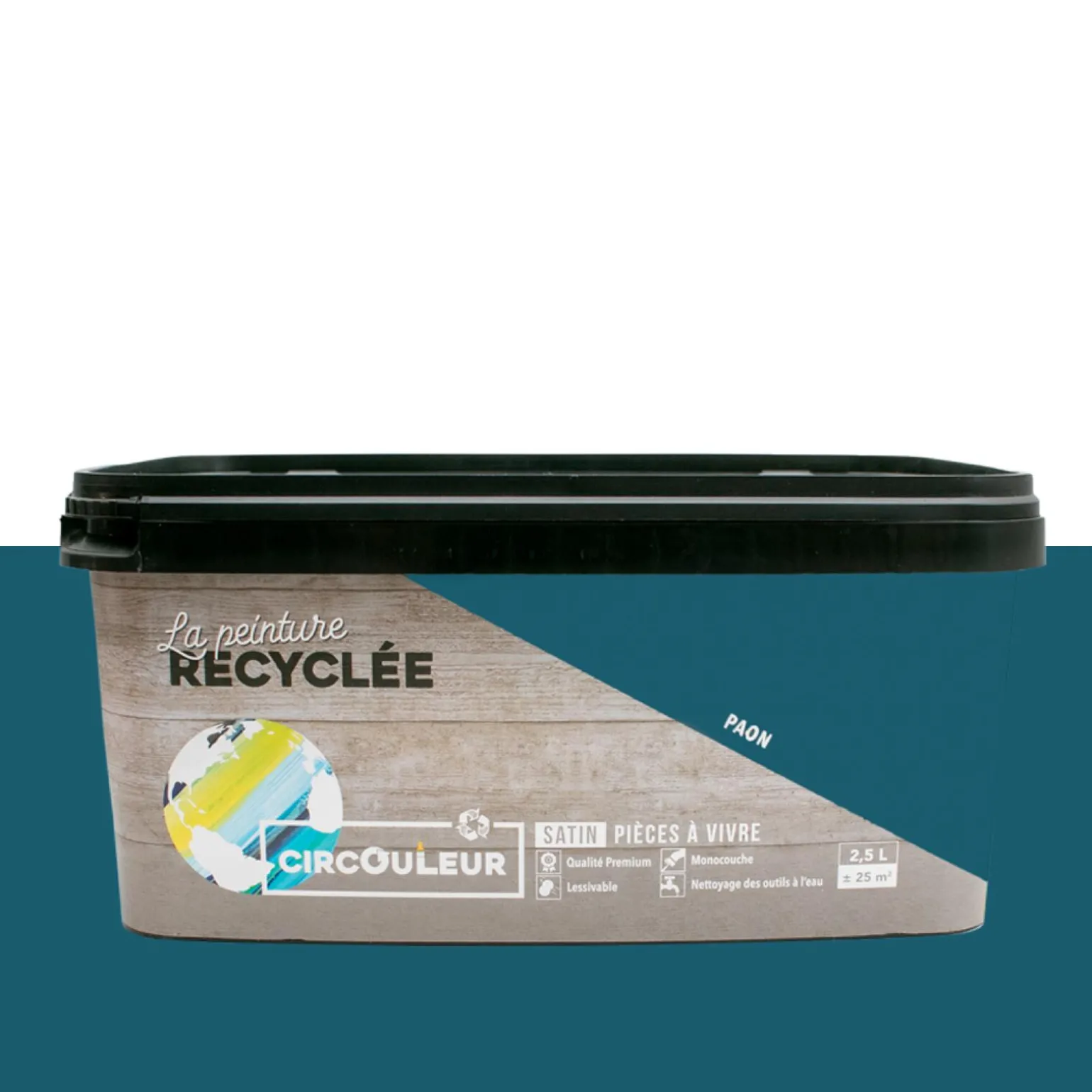 CIRCOULEUR Peinture Peinture paon Satiné 2,5 L - 4MURS