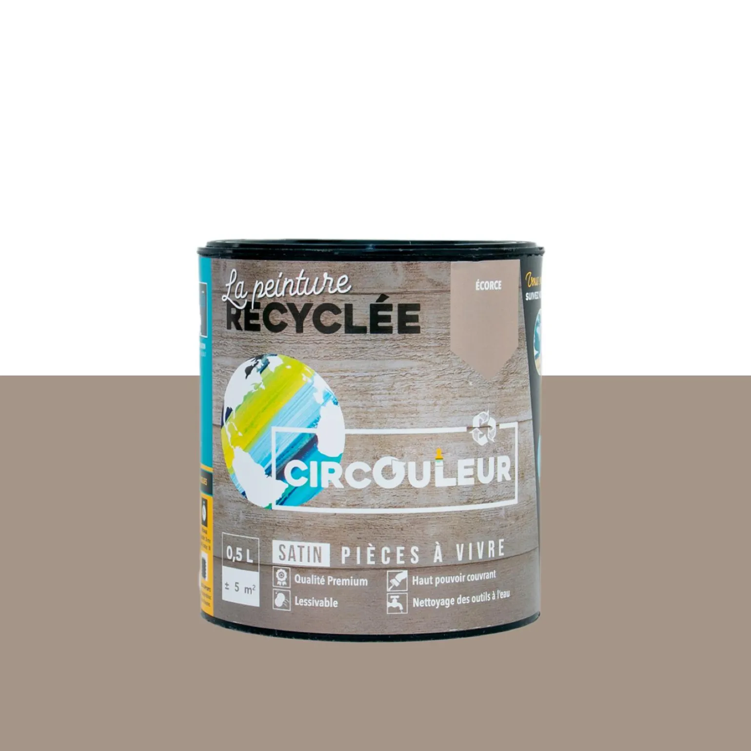 CIRCOULEUR Peinture Peinture écorce Satiné 0,5 L - 4MURS