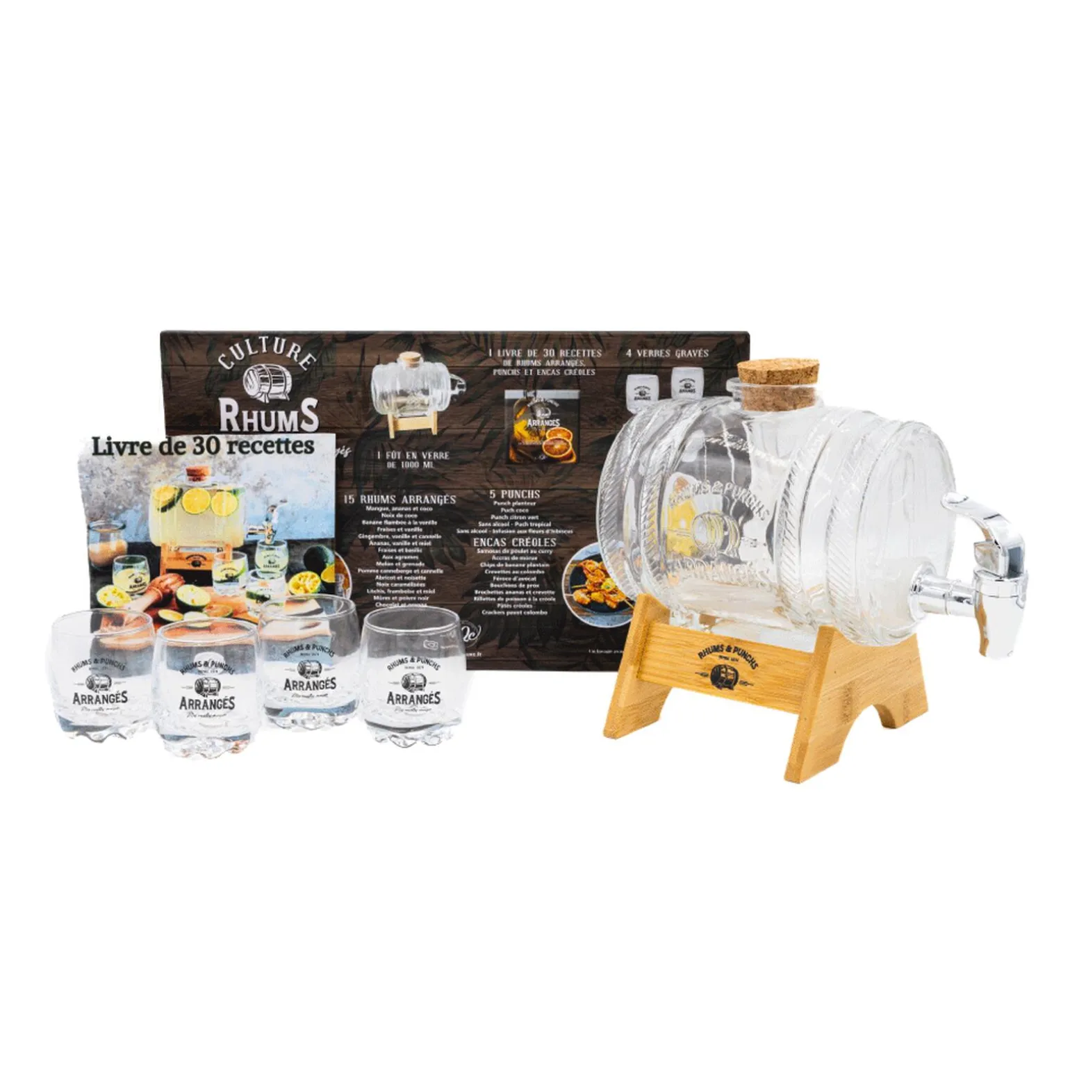 Coffret shooters CULTURE RHUM coloris transparent - 4MURS