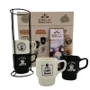 Coffret tasses CAFÉS & DOUCEURS coloris noir et blanc - 4MURS